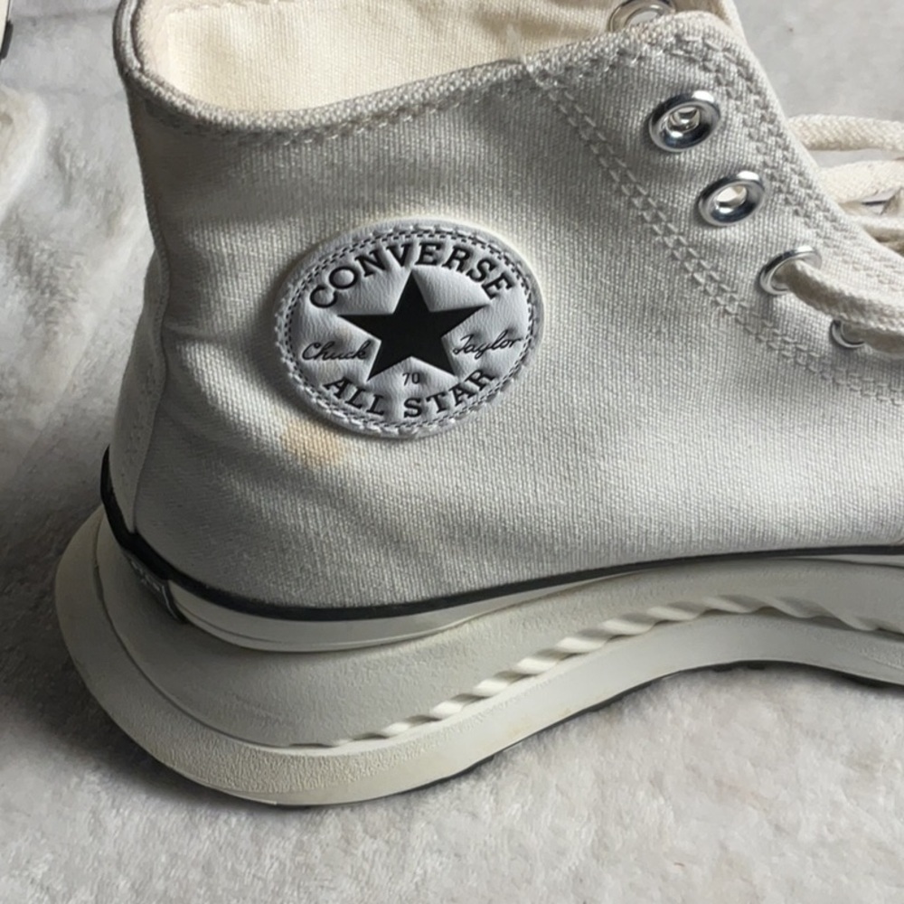 Converse 70 At-c White Canvas Sneakers - Picture 5 of 7